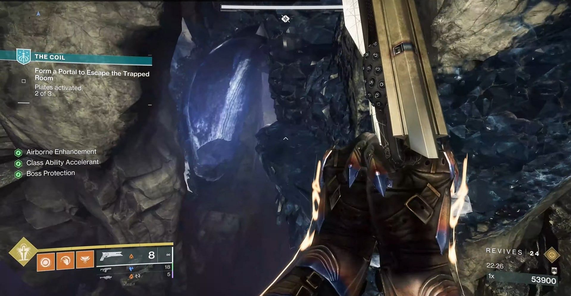 Walls with Taken Blights in Destiny 2 (Image via Bungie)